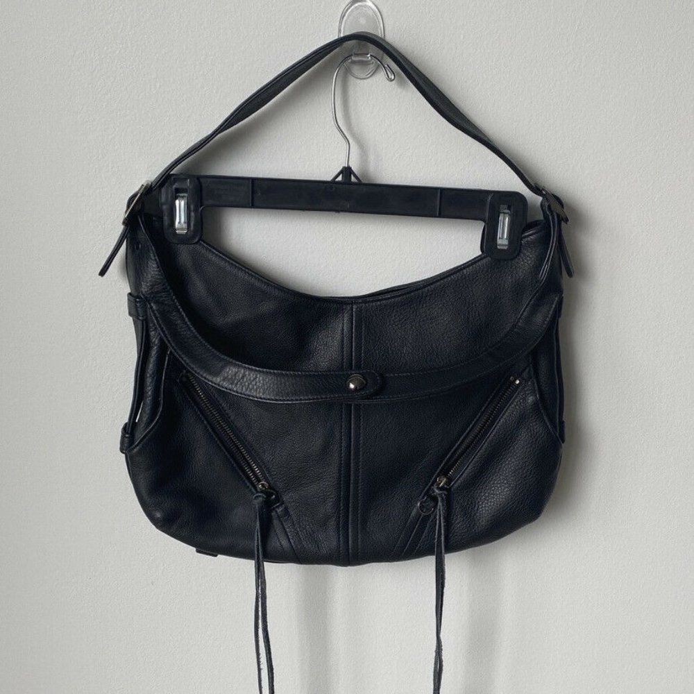 Botkier Black Leather Handbag Shoulder Bag Hobo